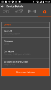Easy Lift App Preferences