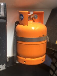 Out-Rack Propane tank holder wall